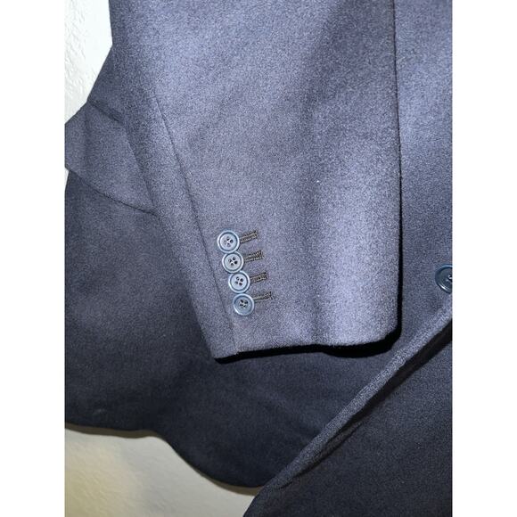 BRIONI Nomentano 48L Pure Cashmere 100% Blue Blazer Jacket Coat Silk Lining - Picture 4 of 16